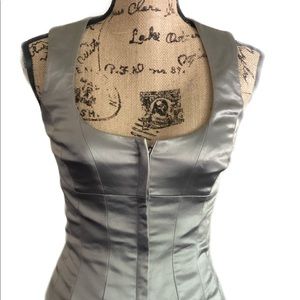BEBE silver vest